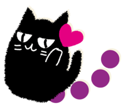 Feeling of a black cat sticker #8939151