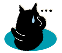 Feeling of a black cat sticker #8939154
