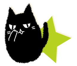 Feeling of a black cat sticker #8939155