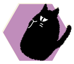 Feeling of a black cat sticker #8939167