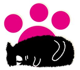 Feeling of a black cat sticker #8939168