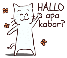 Meong indonesian cat sticker #8939544