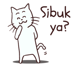 Meong indonesian cat sticker #8939545