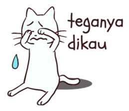 Meong indonesian cat sticker #8939550