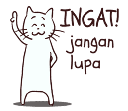 Meong indonesian cat sticker #8939551