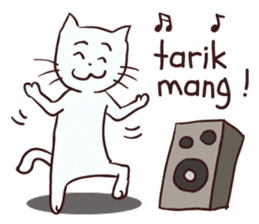 Meong indonesian cat sticker #8939553