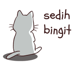 Meong indonesian cat sticker #8939560