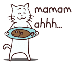 Meong indonesian cat sticker #8939571