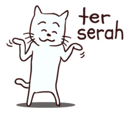 Meong indonesian cat sticker #8939575