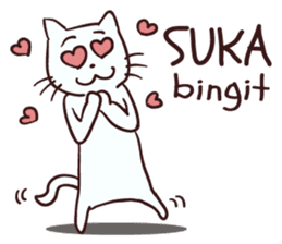 Meong indonesian cat sticker #8939576