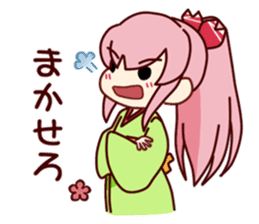 Kimonono-Sakura-chan sticker #8939916