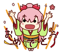 Kimonono-Sakura-chan sticker #8939922
