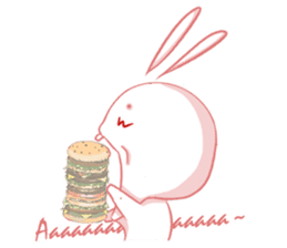 Usami the lazy good eater sticker #8939955