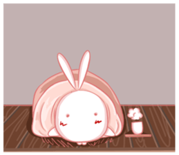 Usami the lazy good eater sticker #8939974