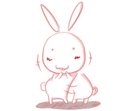 Usami the lazy good eater sticker #8939978