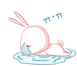 Usami the lazy good eater sticker #8939979