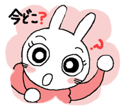 Rabbit pretty with all efforts(Winter) sticker #8940187