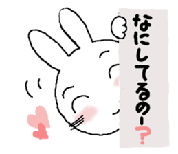 Rabbit pretty with all efforts(Winter) sticker #8940188