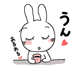 Rabbit pretty with all efforts(Winter) sticker #8940197