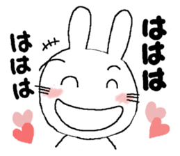 Rabbit pretty with all efforts(Winter) sticker #8940198