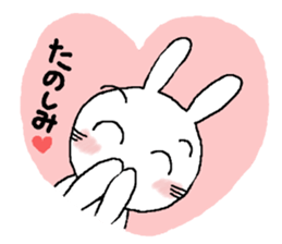 Rabbit pretty with all efforts(Winter) sticker #8940209