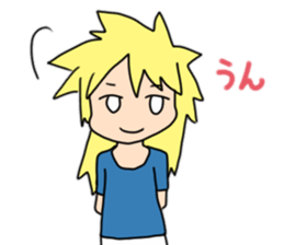 Blond young man2 sticker #8940667