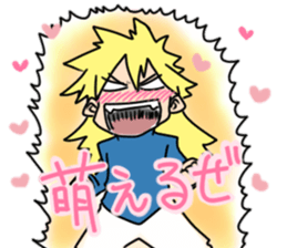 Blond young man2 sticker #8940677