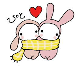 a pajama rabbit sticker #8940706