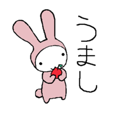 a pajama rabbit sticker #8940715