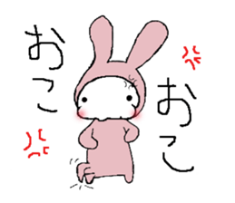 a pajama rabbit sticker #8940716