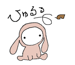 a pajama rabbit sticker #8940718