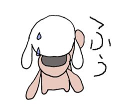 a pajama rabbit sticker #8940729