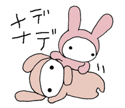 a pajama rabbit sticker #8940730