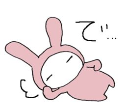 a pajama rabbit sticker #8940736