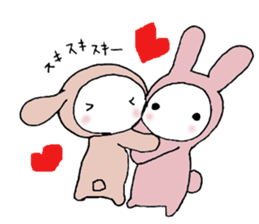 a pajama rabbit sticker #8940738