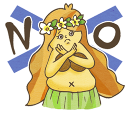 Hawaiian Girl -Pluplumeria- sticker #8941346