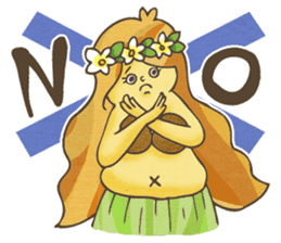 Hawaiian Girl -Pluplumeria- sticker #8941346