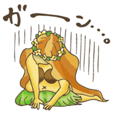 Hawaiian Girl -Pluplumeria- sticker #8941357