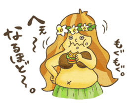 Hawaiian Girl -Pluplumeria- sticker #8941363