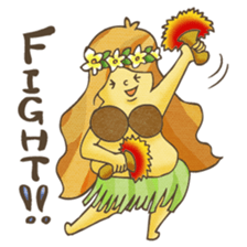 Hawaiian Girl -Pluplumeria- sticker #8941370