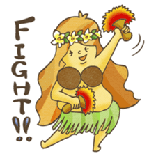 Hawaiian Girl -Pluplumeria- sticker #8941370