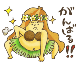 Hawaiian Girl -Pluplumeria- sticker #8941371