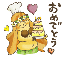 Hawaiian Girl -Pluplumeria- sticker #8941373