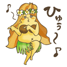 Hawaiian Girl -Pluplumeria- sticker #8941375