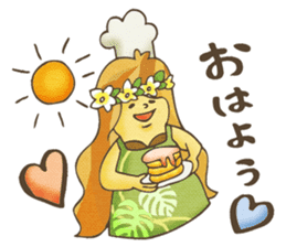 Hawaiian Girl -Pluplumeria- sticker #8941376