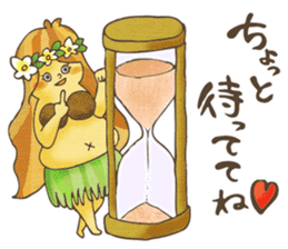 Hawaiian Girl -Pluplumeria- sticker #8941379