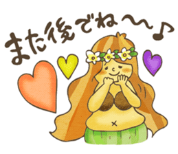 Hawaiian Girl -Pluplumeria- sticker #8941382