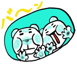 I met a bear one day. sticker #8941485