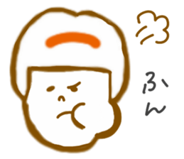 Emotions girl's face sticker #8942270