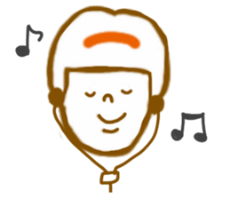 Emotions girl's face sticker #8942275